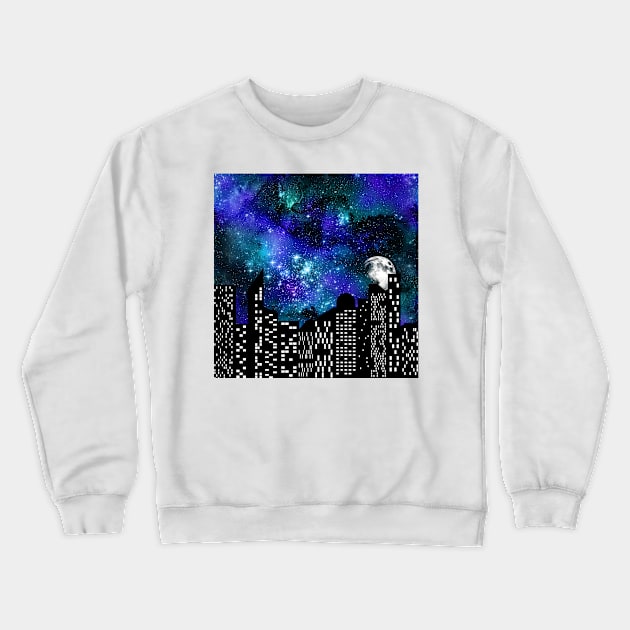 Cityscape Art Crewneck Sweatshirt by Tribun Dash